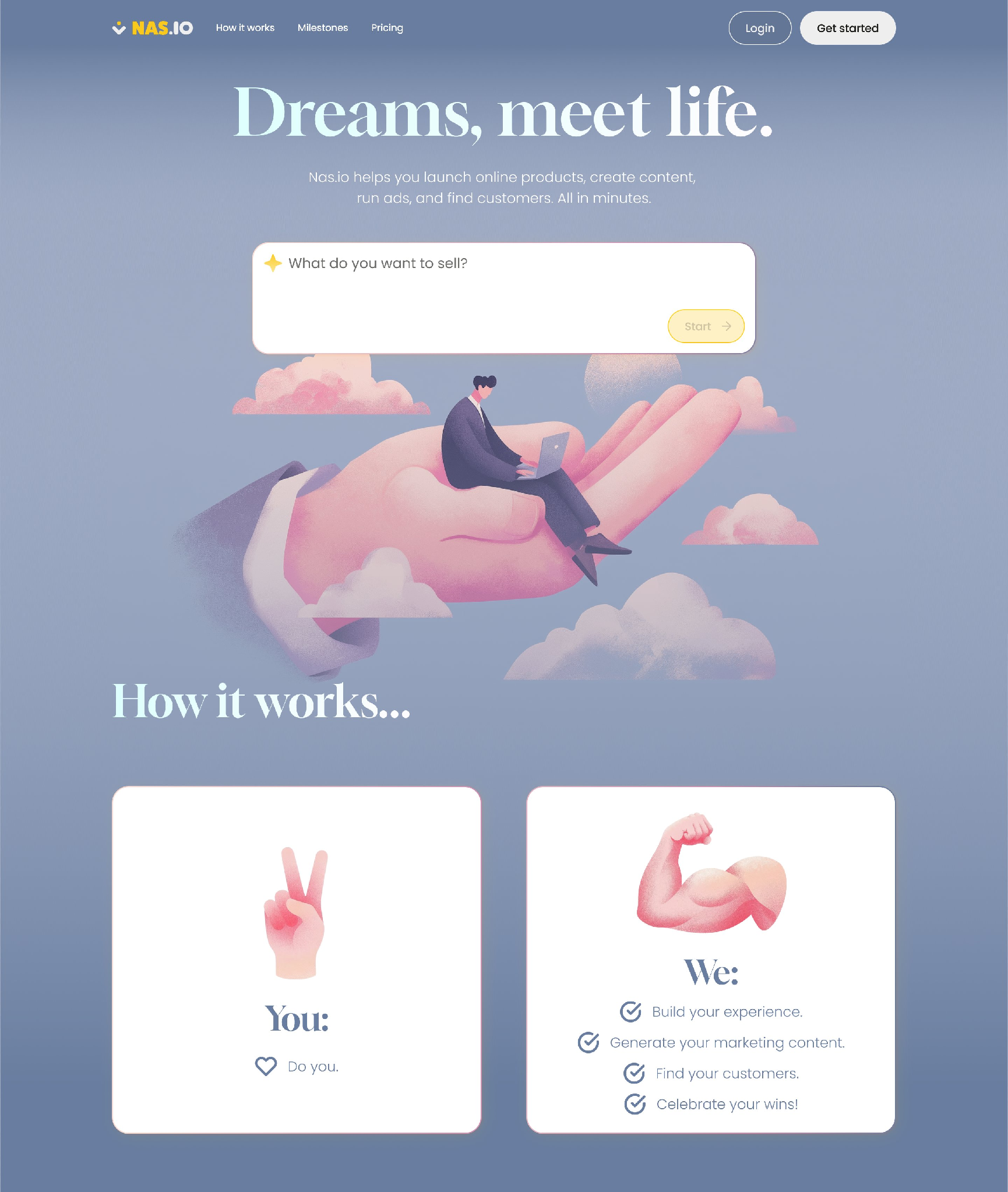 Nas.io brand exploration